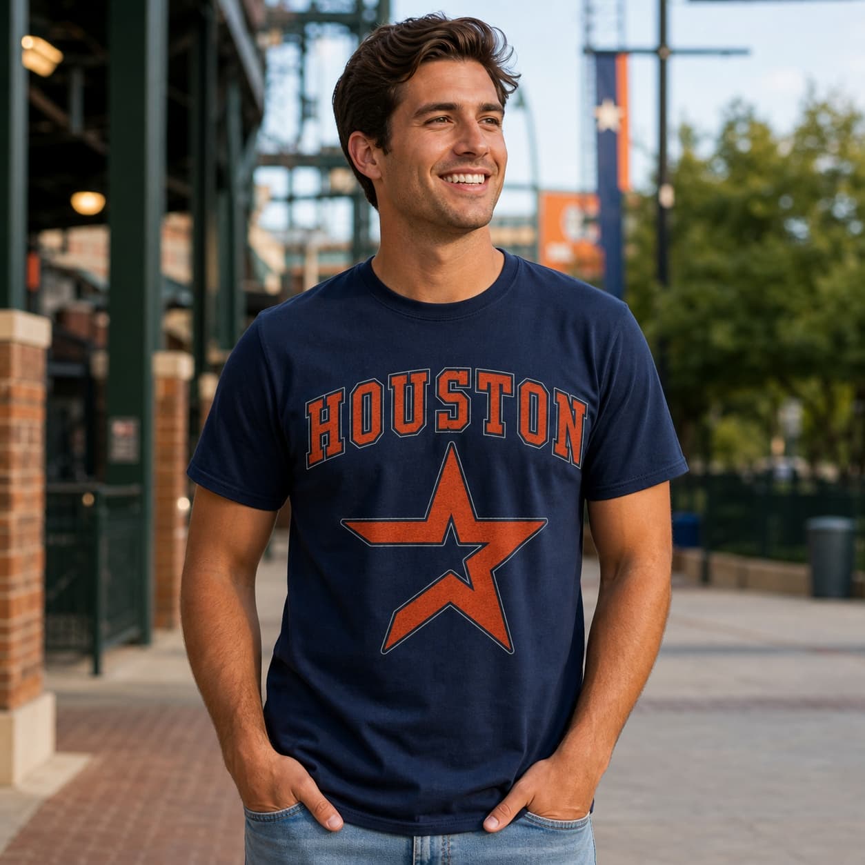 Houston Astros Retro Jersey Lettering Baseball 1972 Artwork Shirt