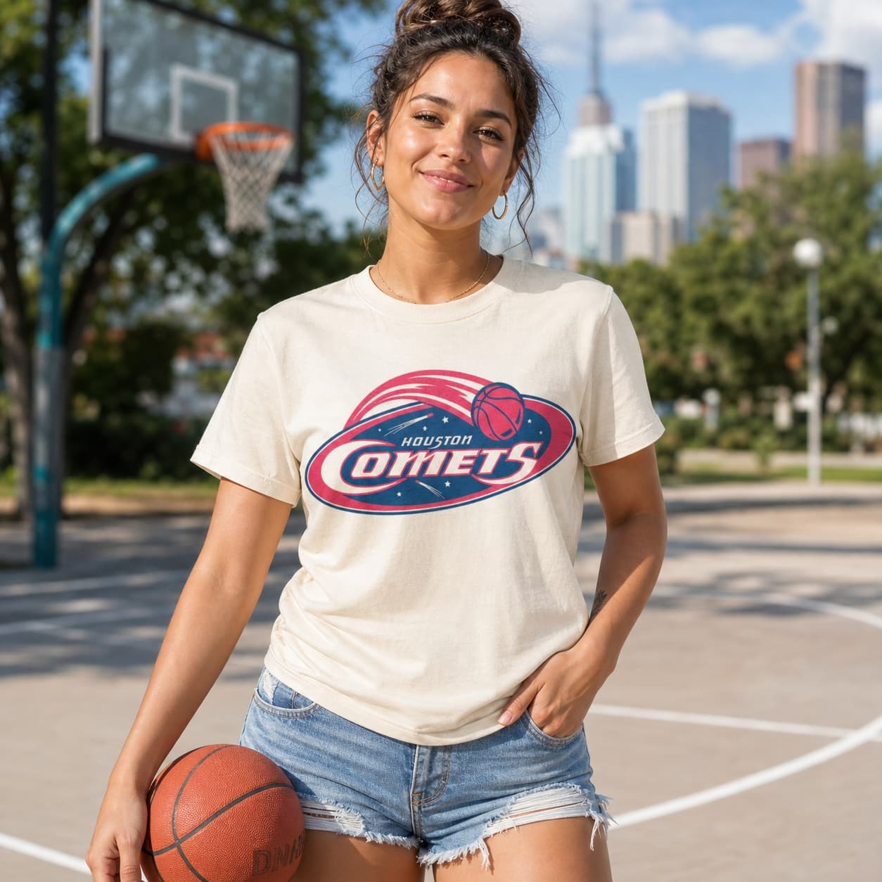 Houston Comets Retro Basketball 1997 Shirt