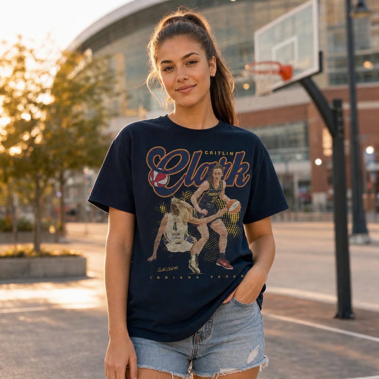 Indiana Fever Caitlin Clark Exclusive Retro Basketball Shirt
