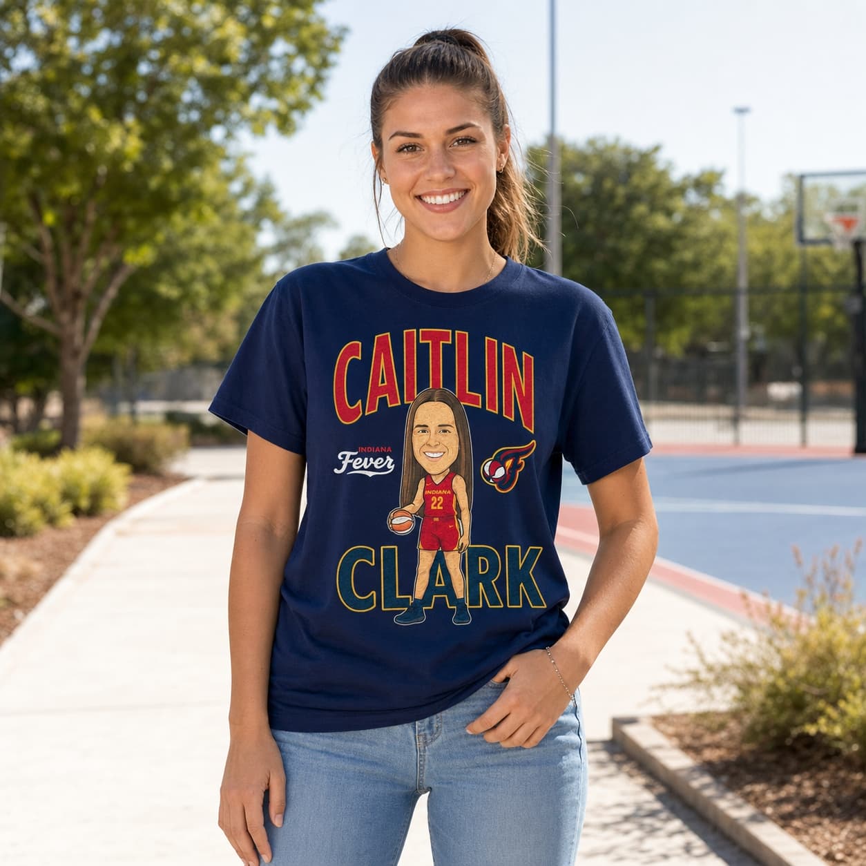Indiana Fever Caitlin Clark Retro Basketball Shirt