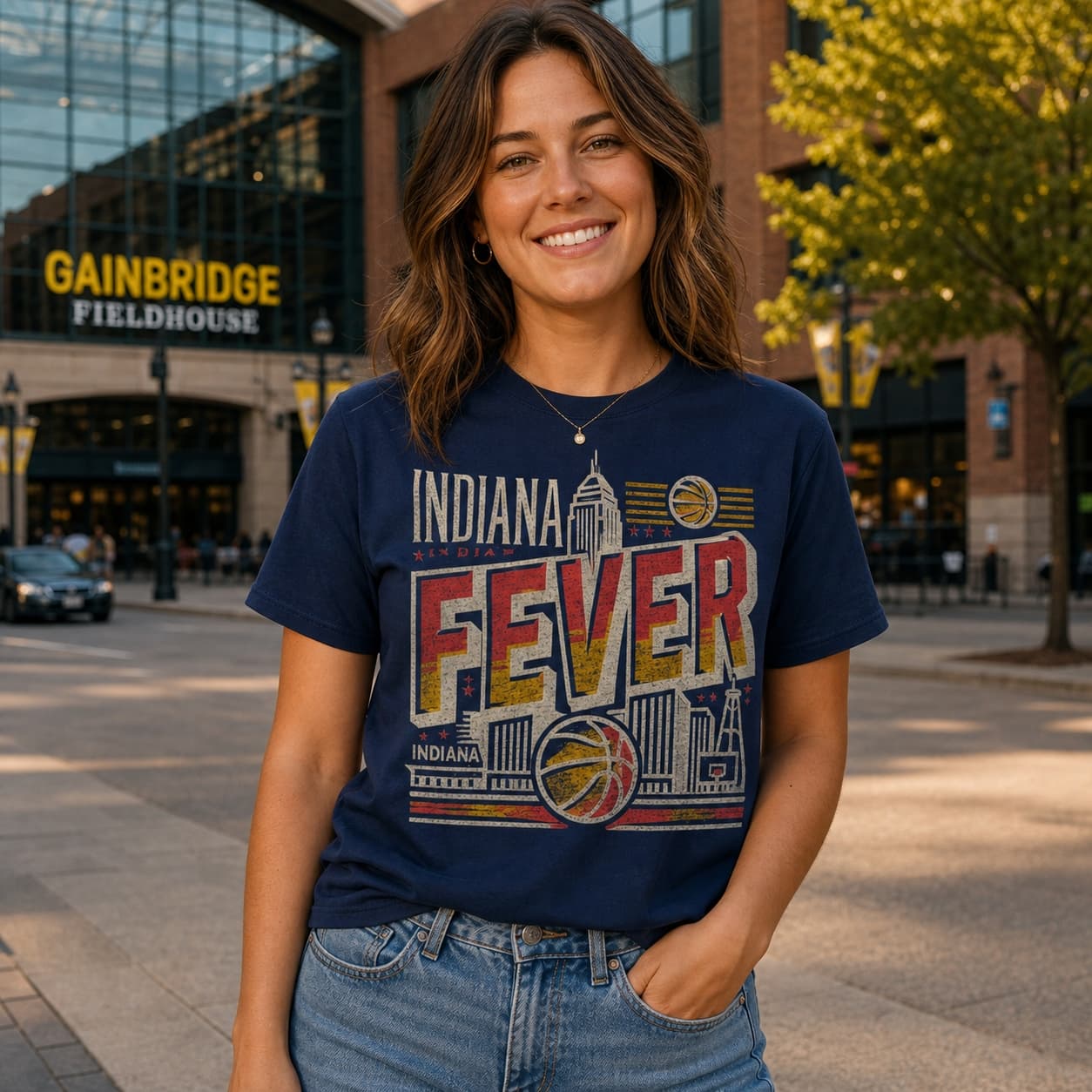 Indiana Fever Exclusive Retro Basketball Playoff Shirt