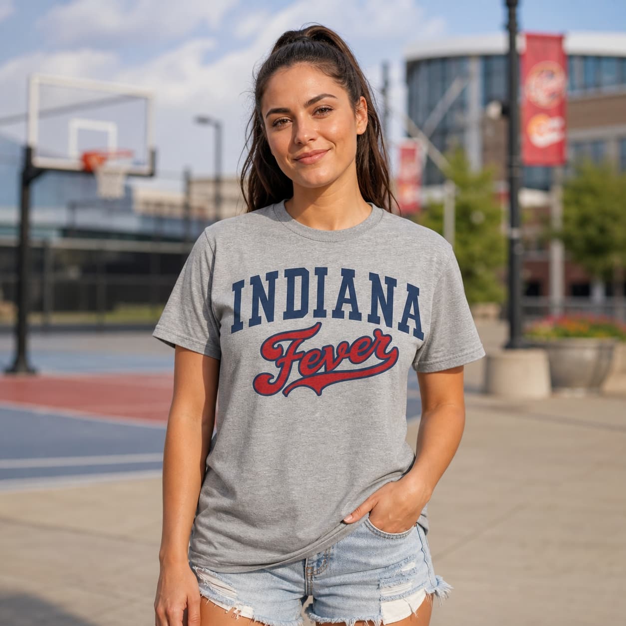 Indiana Fever Retro Basketball 2001 Shirt
