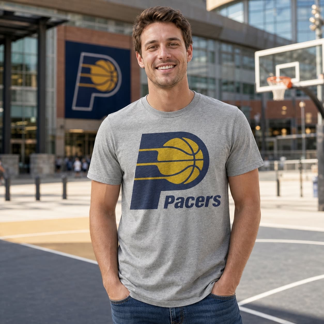 Indiana Pacers Retro Basketball 1990 Shirt