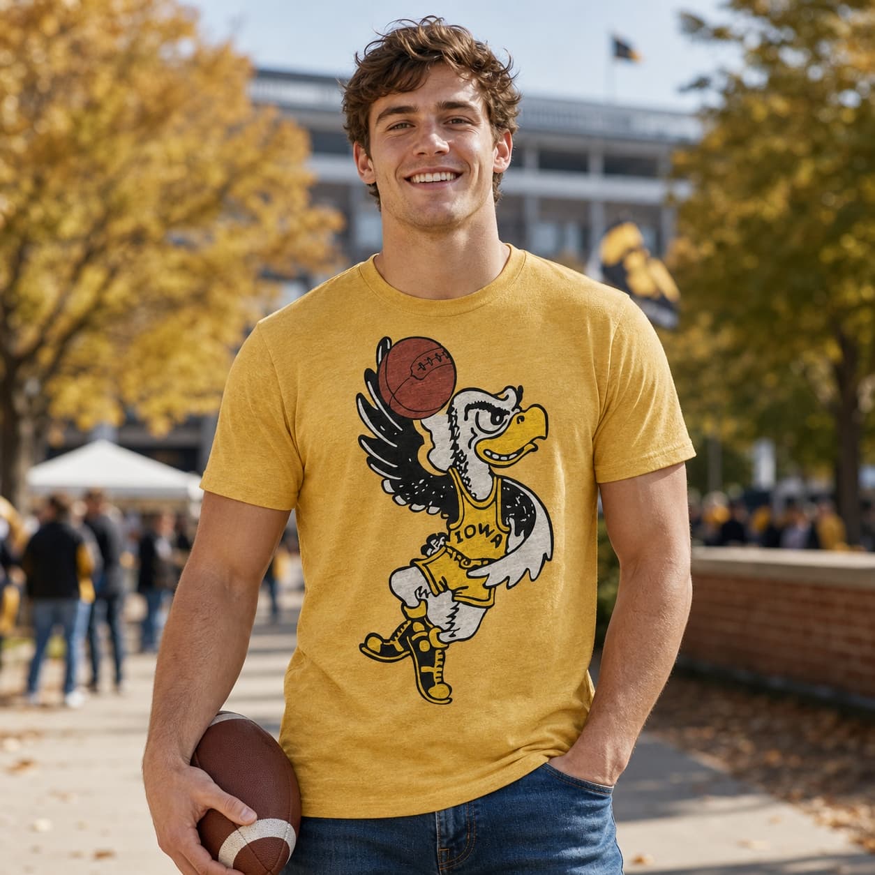 Iowa Hawkeyes Retro Basketball 1975 Shirt