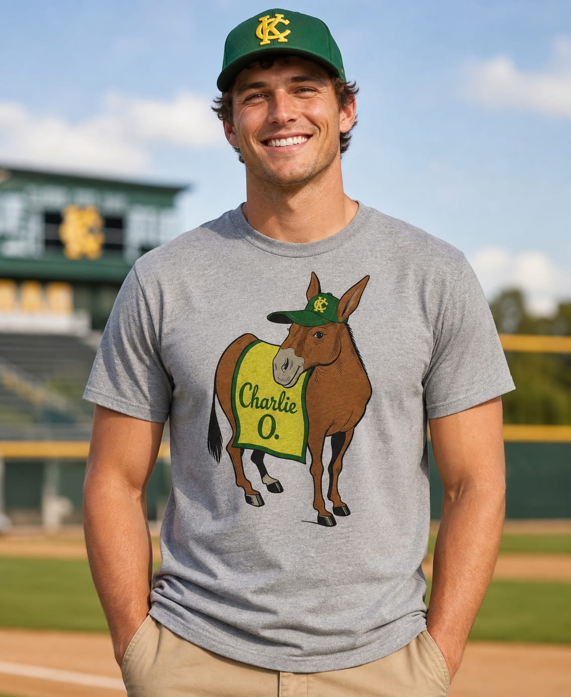 Kansas City Athletics Aâ€™s Charlie O. Mascot Exclusive Retro Baseball 1965 Artwork Shirt