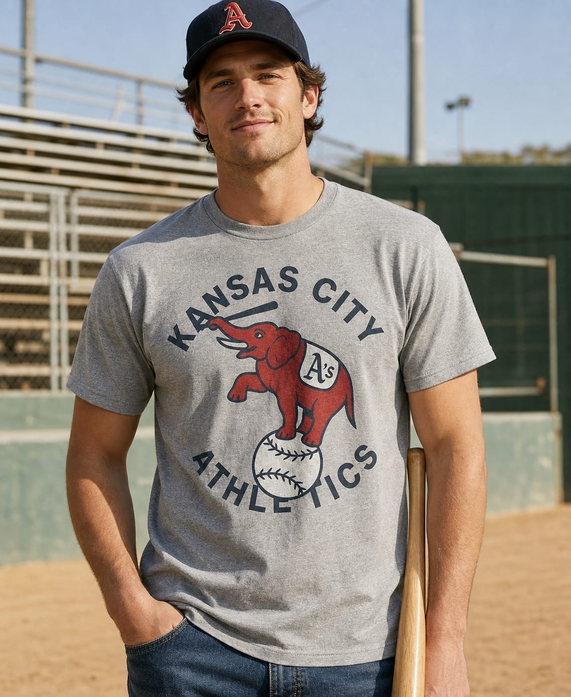 Kansas City Athletics Aâ€™s Exclusive Retro Baseball 1960 Artwork Shirt