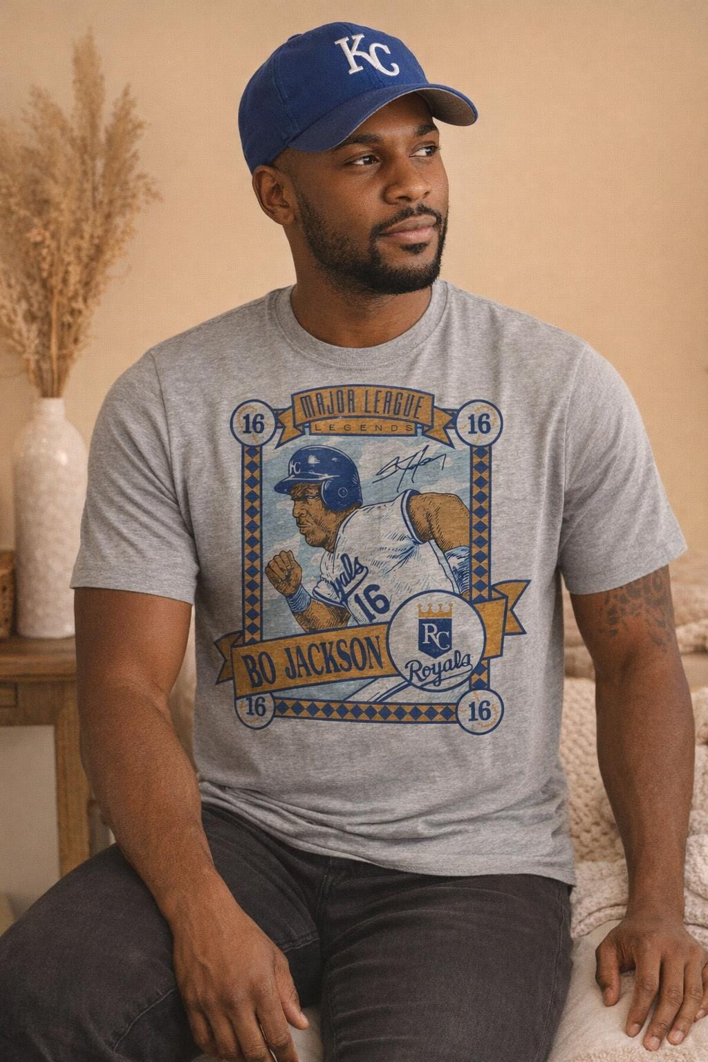 Kansas City Royals Bo Jackson Retro Baseball 1989 Artwork Shirt