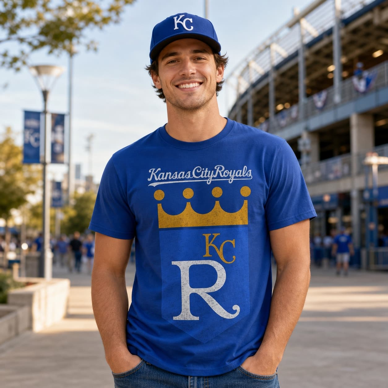Kansas City Royals Retro Baseball 1970 Artwork Shirt
