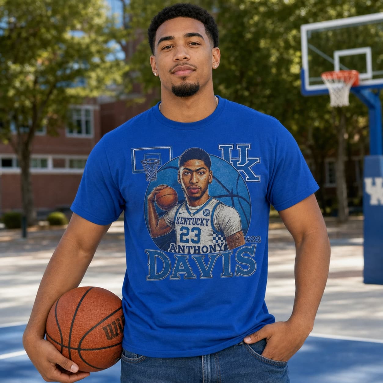 Kentucky Wildcats Anthony Davis Exclusive Retro Basketball Shirt