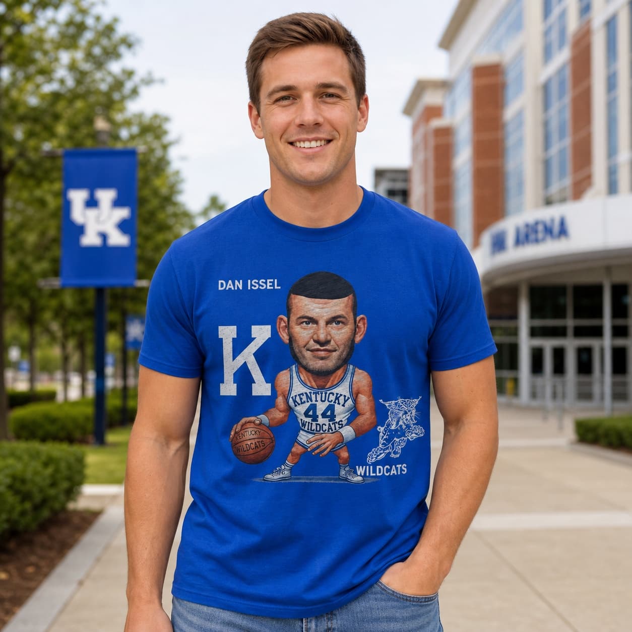 Kentucky Wildcats Dan Issel Exclusive Retro Basketball 1970 Shirt
