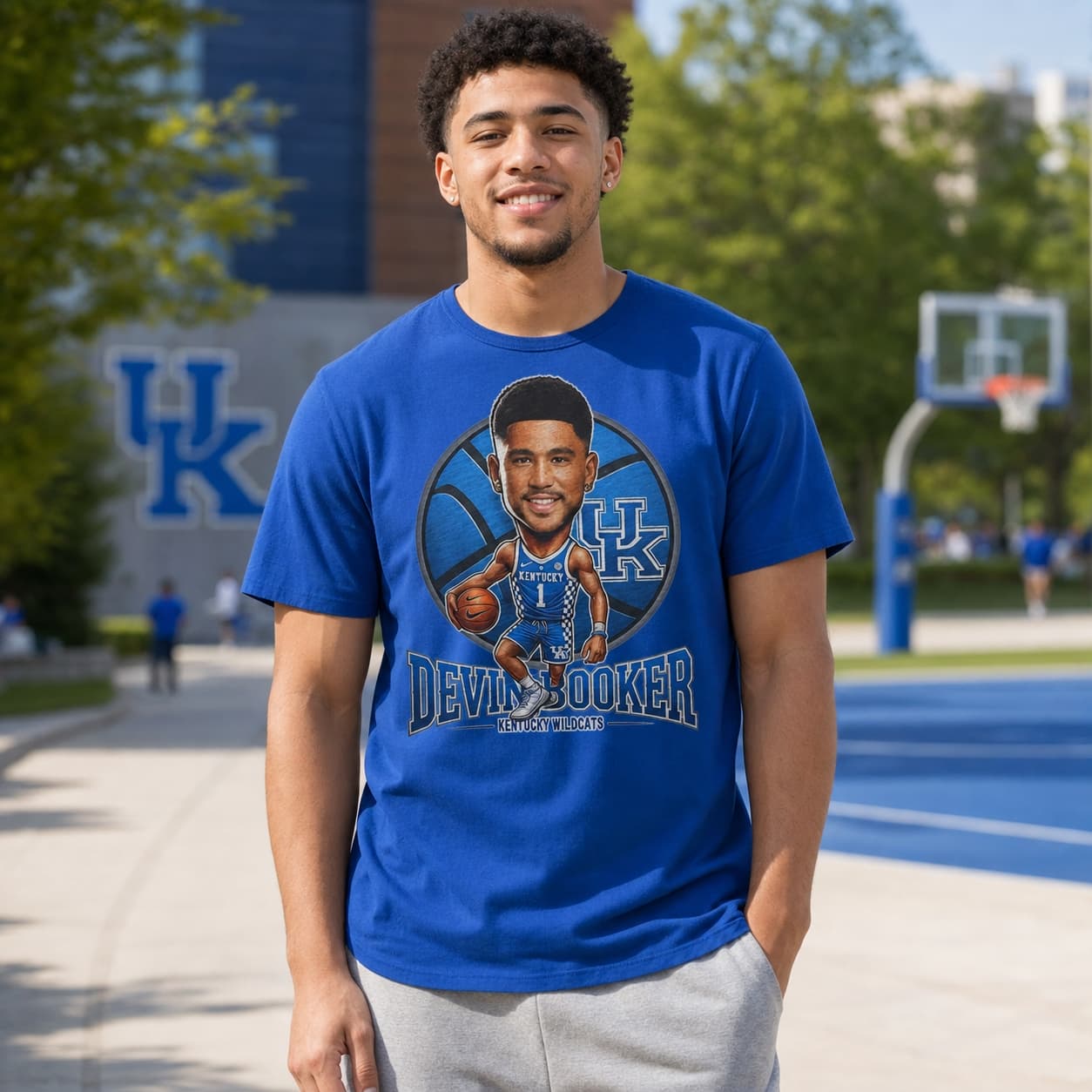 Kentucky Wildcats Devin Booker Exclusive Retro Basketball Shirt