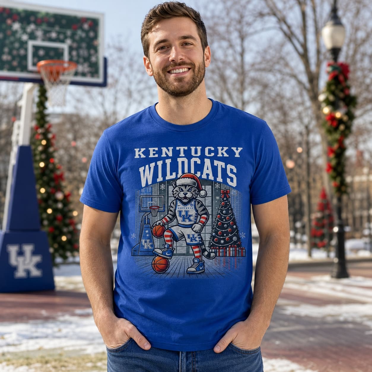 Kentucky Wildcats Holiday Exclusive Retro Basketball Shirt