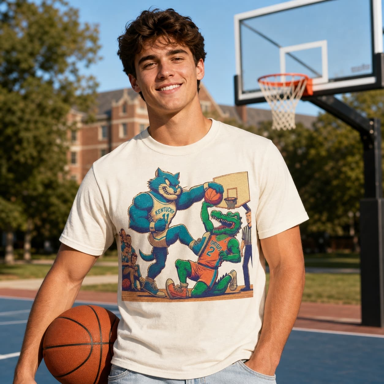 Kentucky Wildcats vs. Florida Gators Retro Rivalry Basketball 1980 Shirt