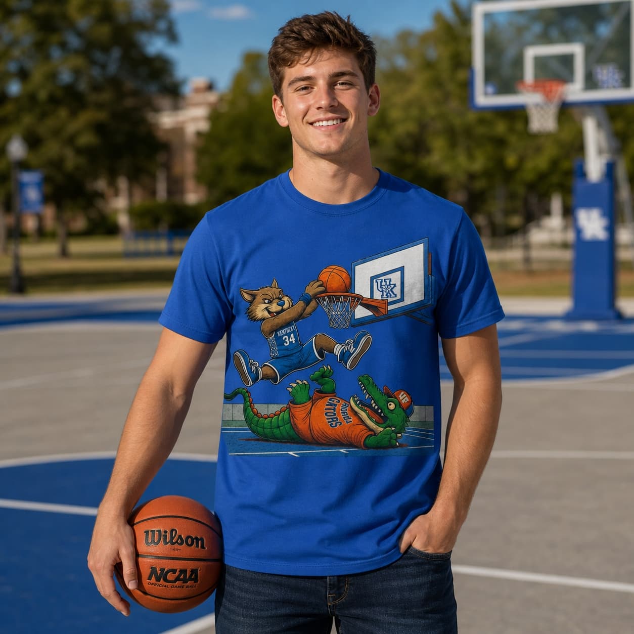 Kentucky Wildcats vs. Florida Gators Retro Rivalry Basketball 1988 Shirt