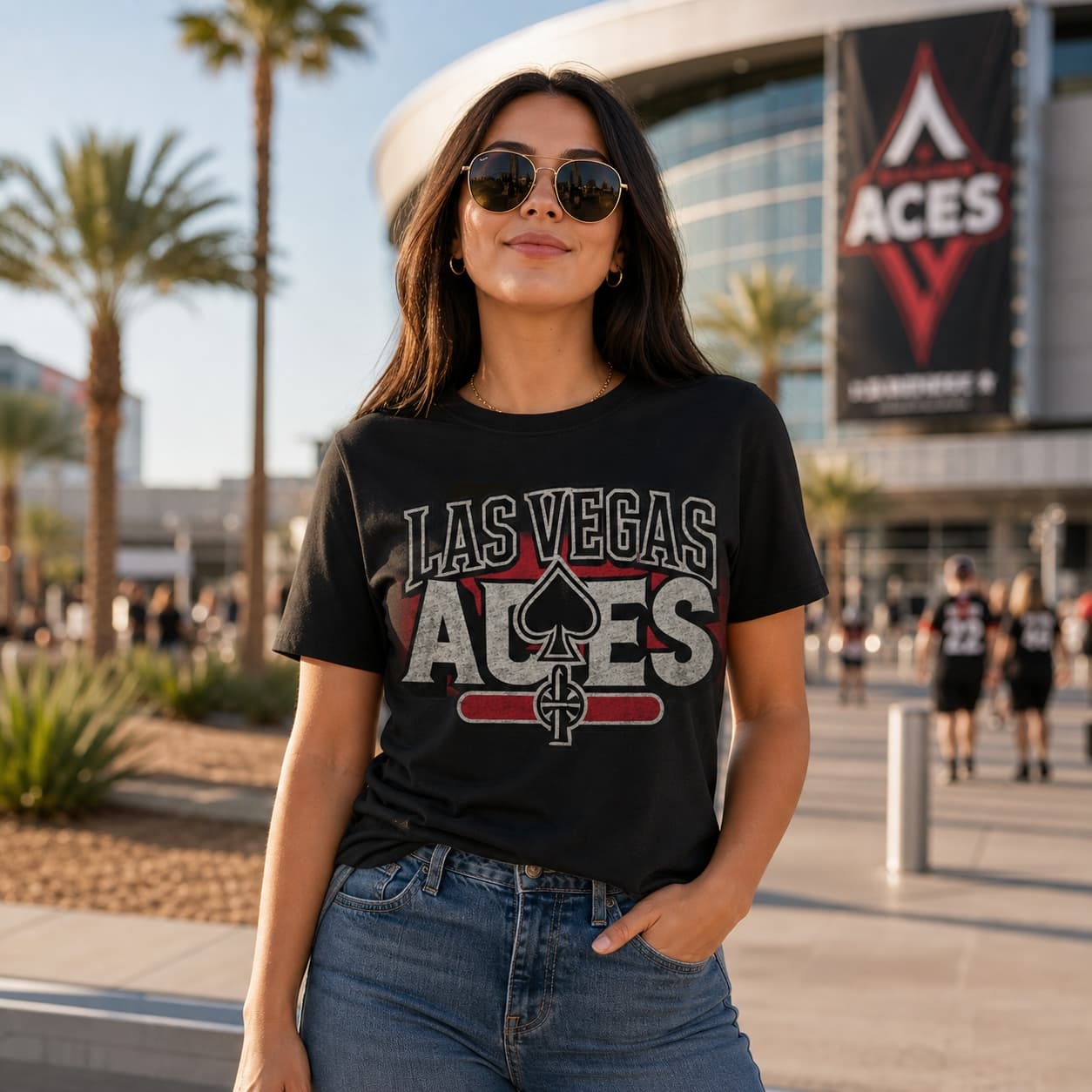 Las Vegas Aces Exclusive Retro Basketball Playoff Shirt