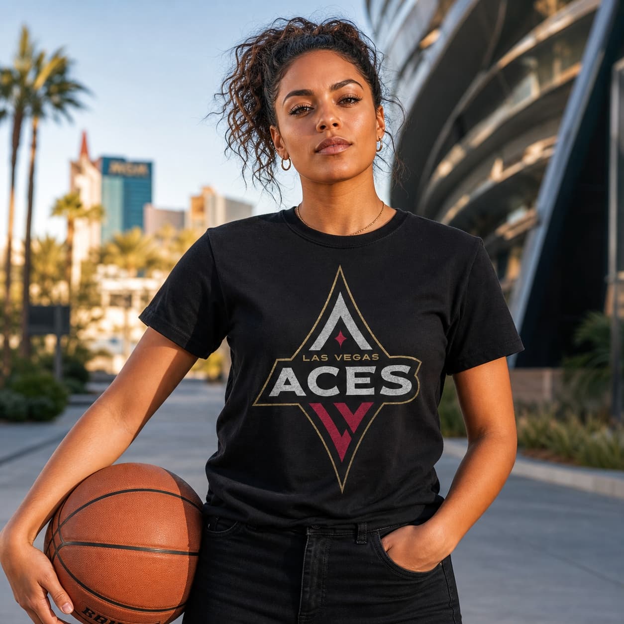 Las Vegas Aces Retro Basketball T-Shirt