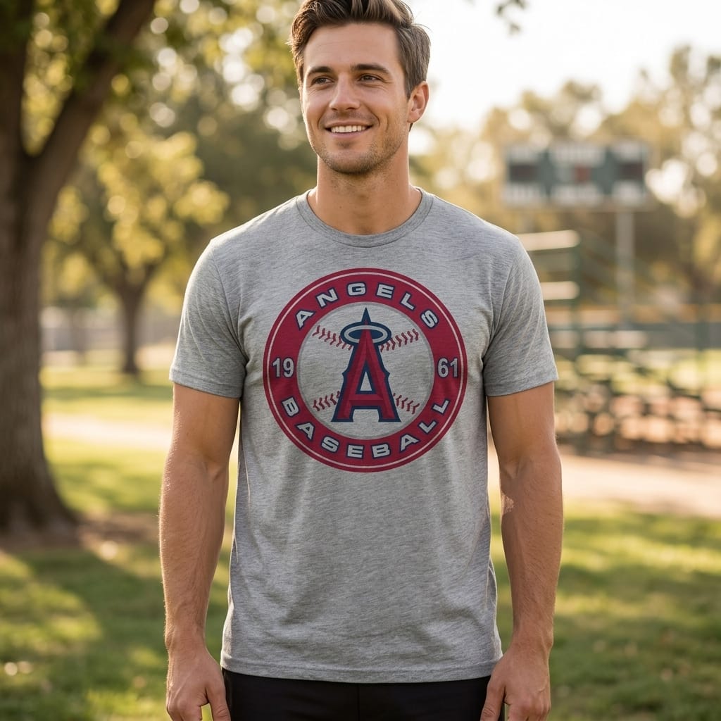 Los Angeles Anaheim Angels Retro Baseball T-Shirt