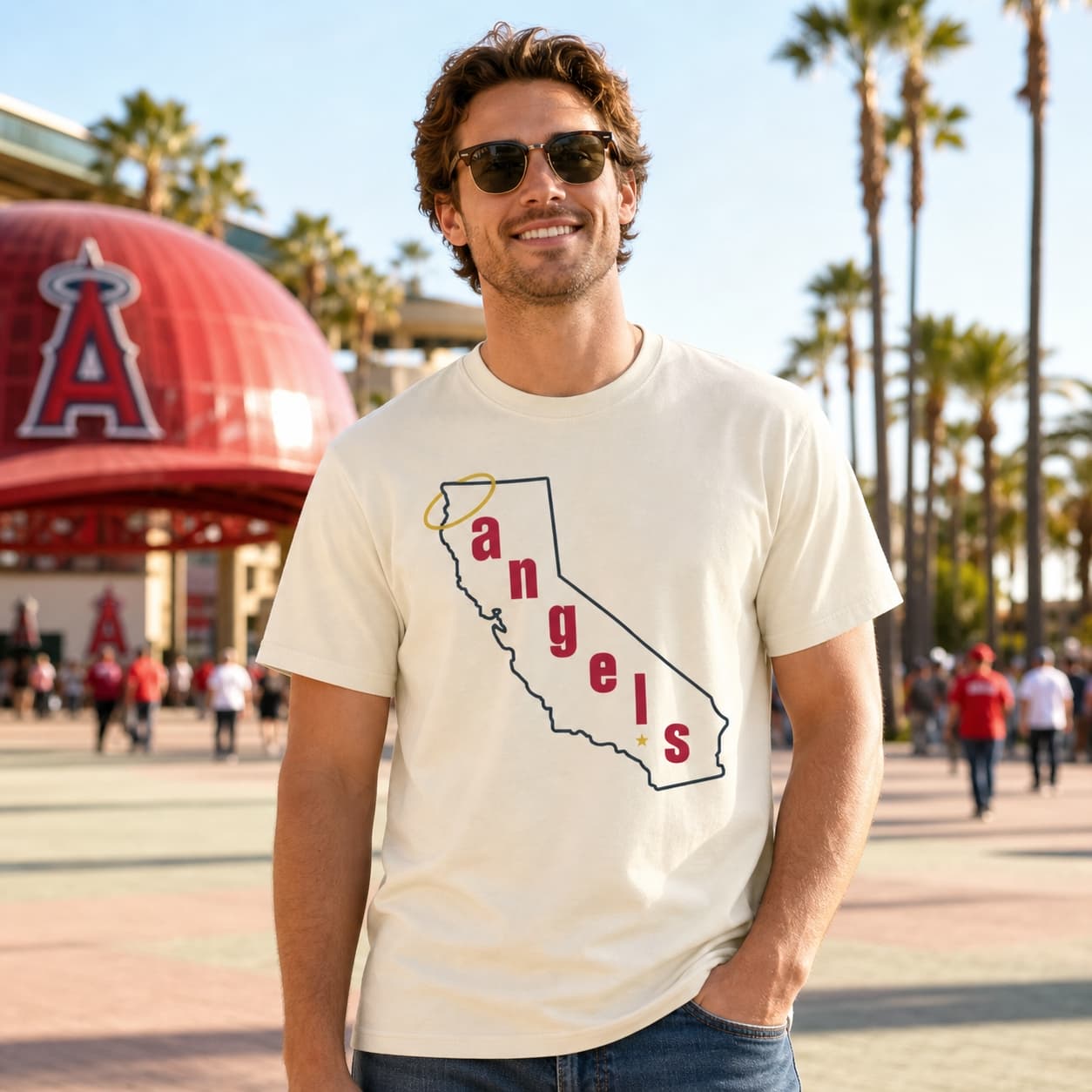 Los Angeles Angels Retro Baseball 1971 Artwork Shirt