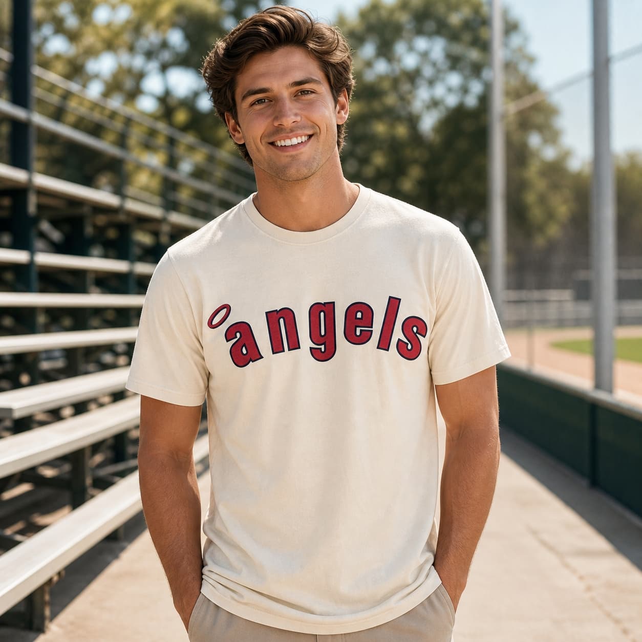 Los Angeles Angels Retro Baseball 1972 Artwork Shirt