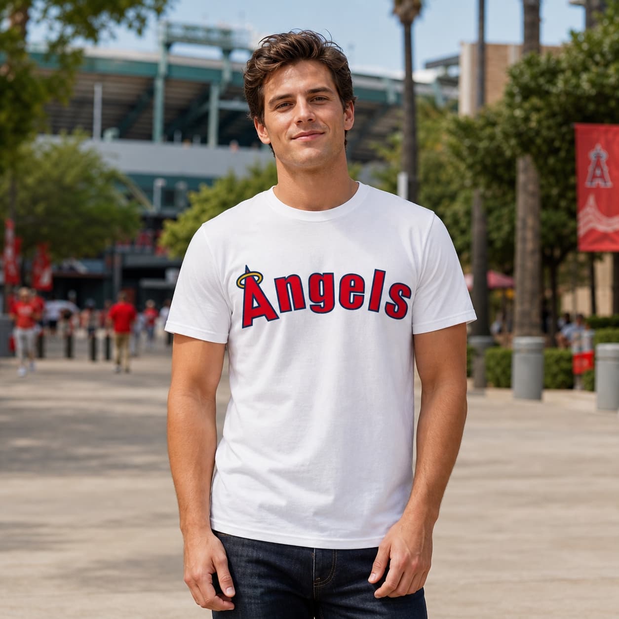 Los Angeles Angels Retro Baseball 1978 Artwork Shirt