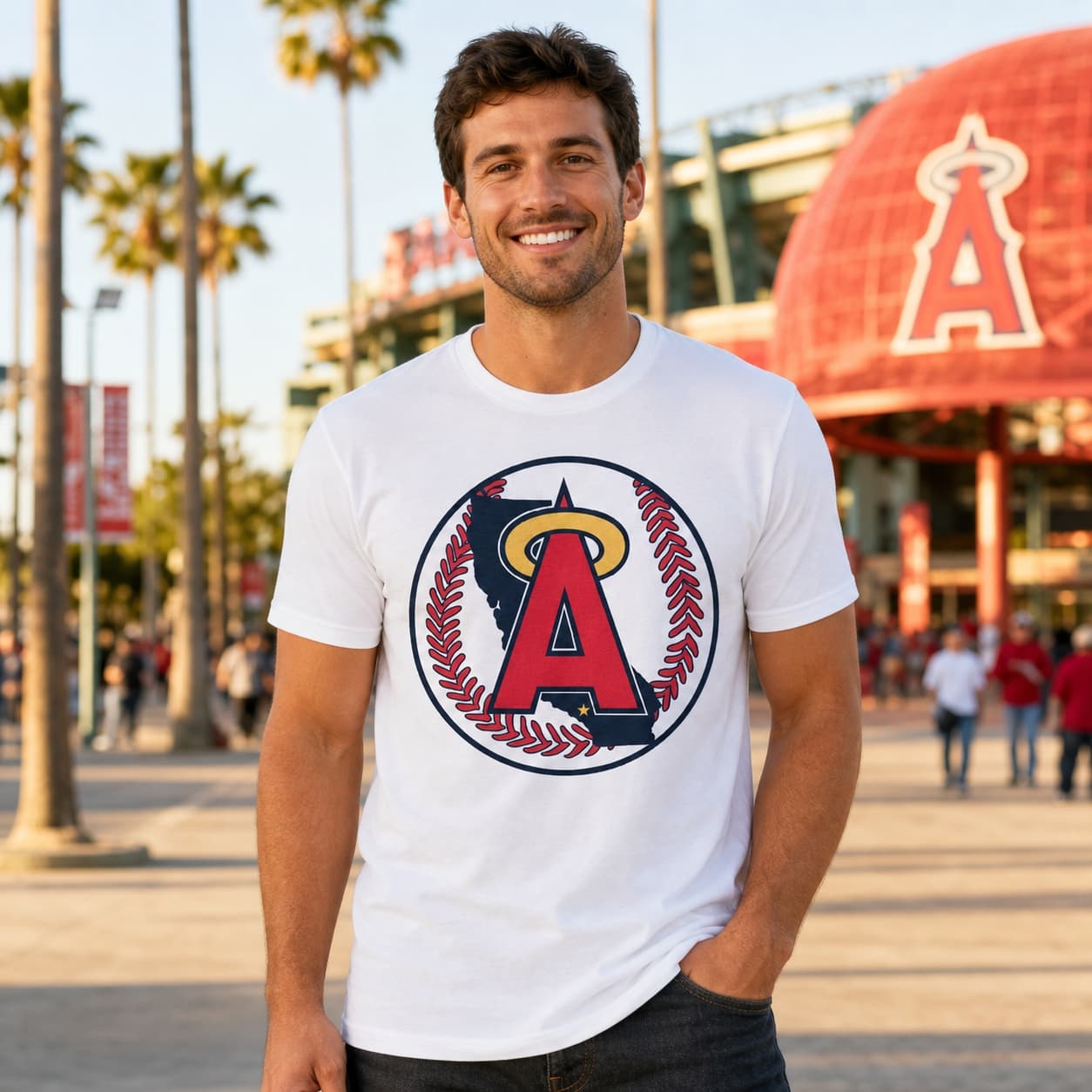 Los Angeles Angels Retro Baseball 1986 Artwork Shirt