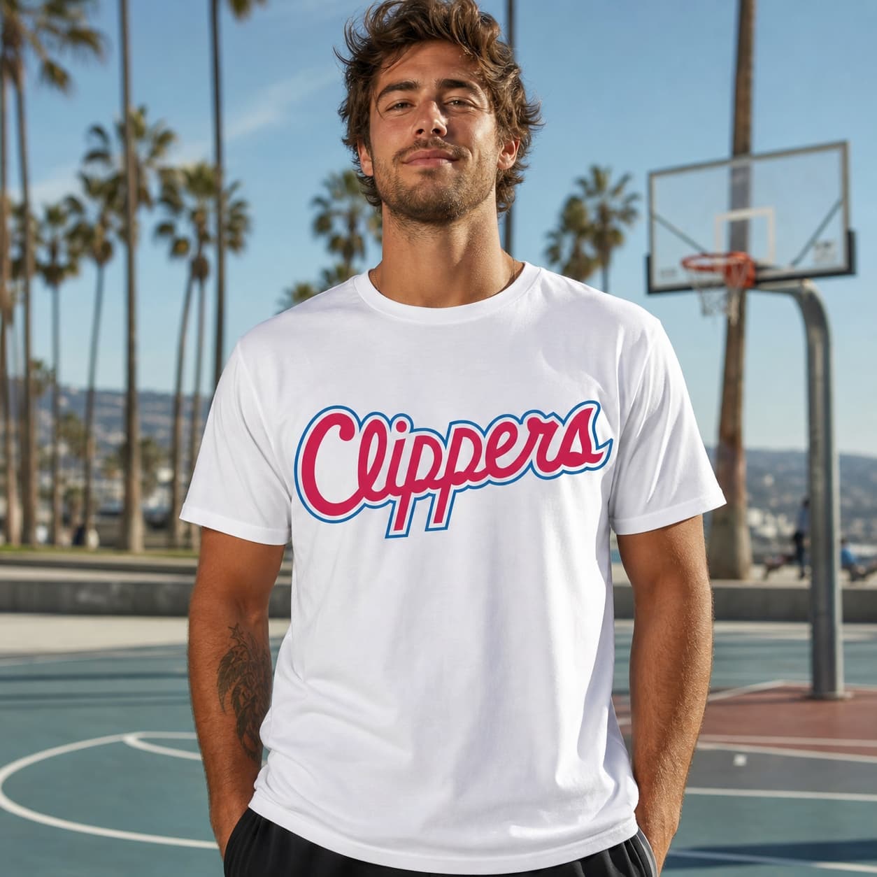 Los Angeles Clippers Retro Jersey Lettering Basketball 1985 Shirt