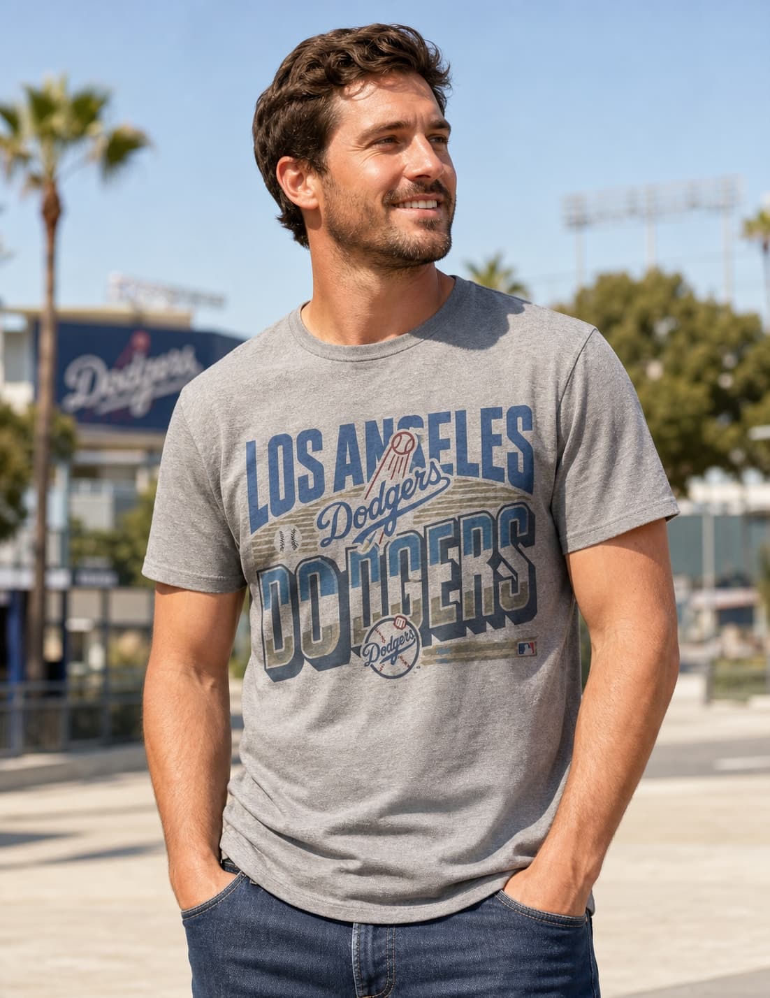 Los Angeles Dodgers Exclusive Retro Baseball Team Logo Artwork Shirt