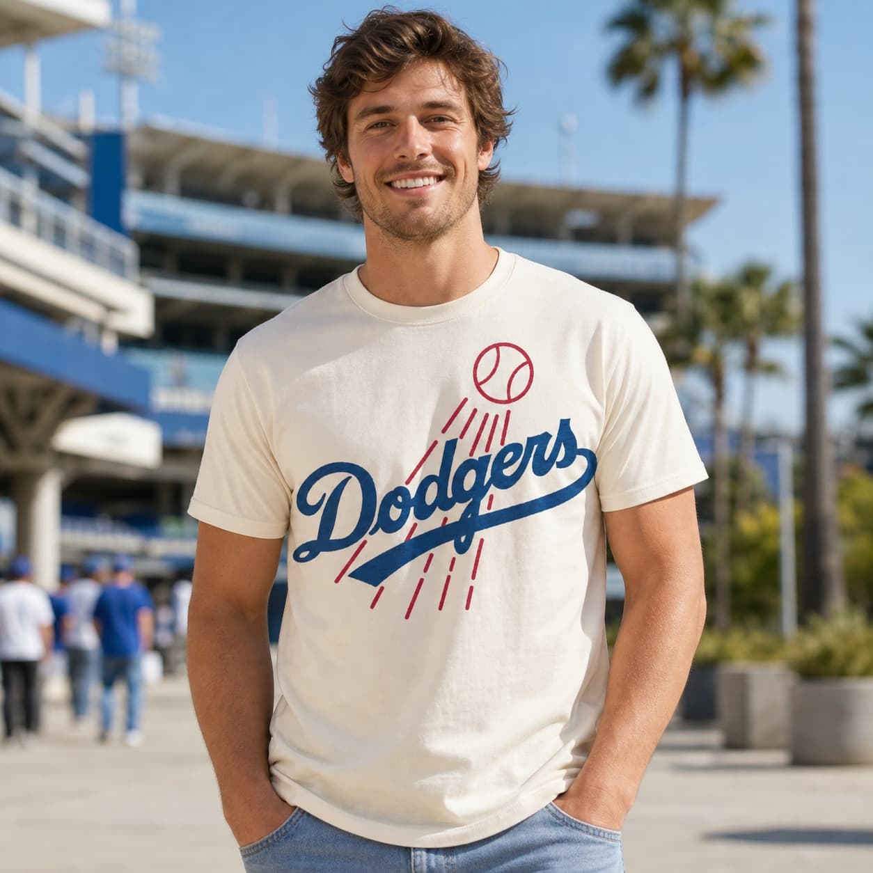 Los Angeles Dodgers Retro Baseball 1968 Artwork Shirt