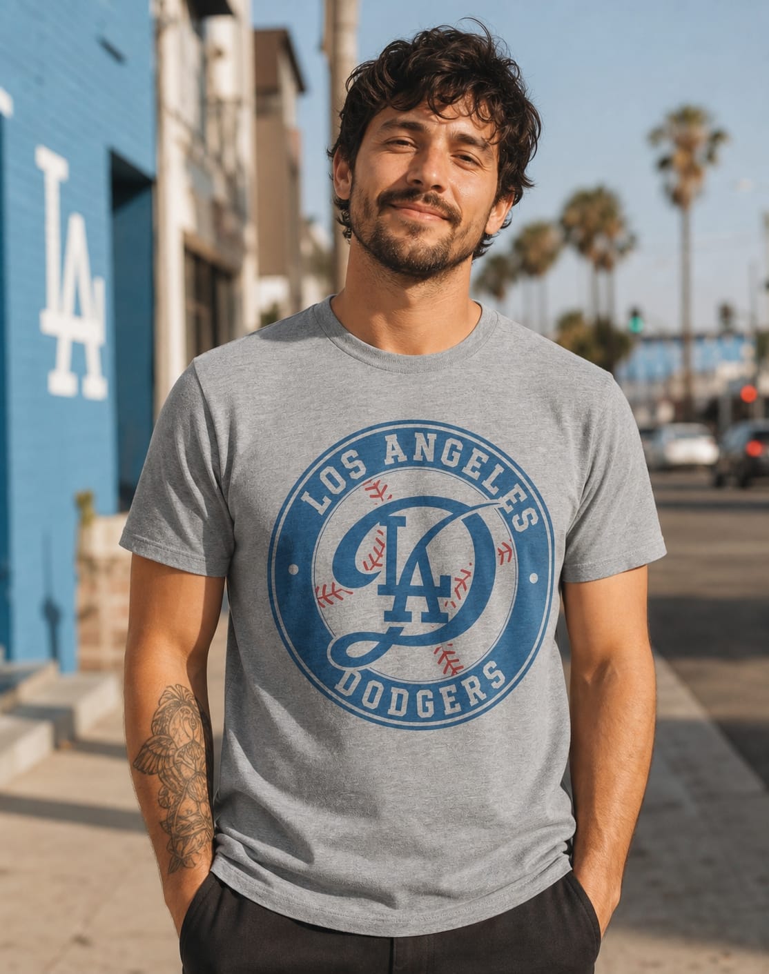 Los Angeles Dodgers Retro Baseball T-Shirt