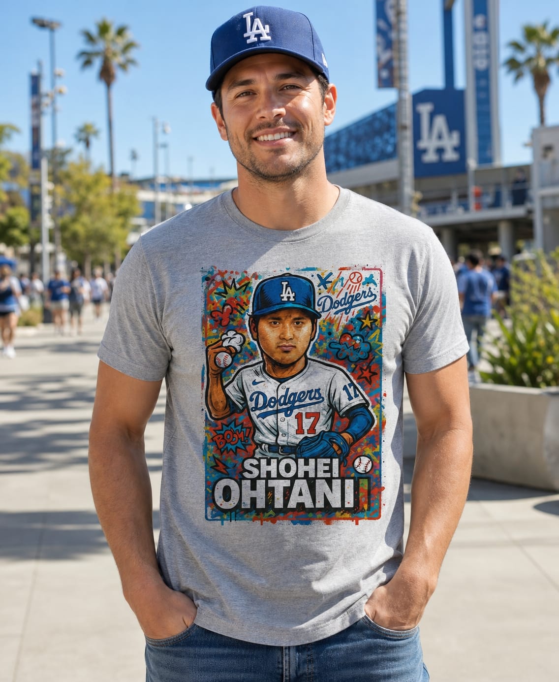 Los Angeles Dodgers Shohei Ohtani Exclusive Caricature ball Artwork Shirt