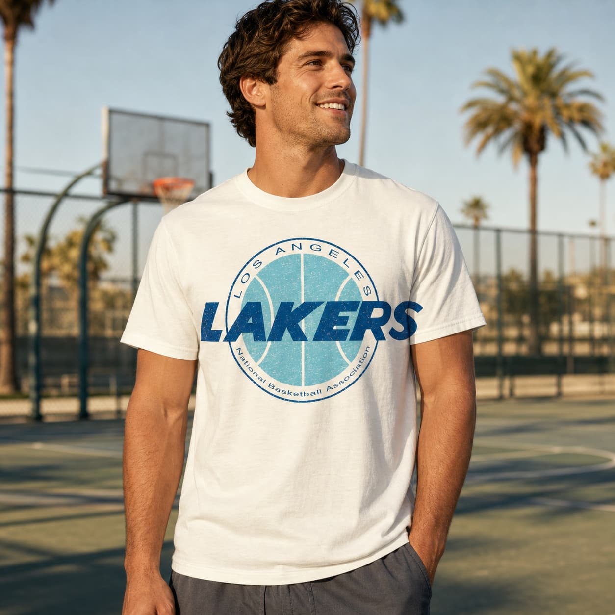 Los Angeles Lakers Retro Basketball 1960 Shirt