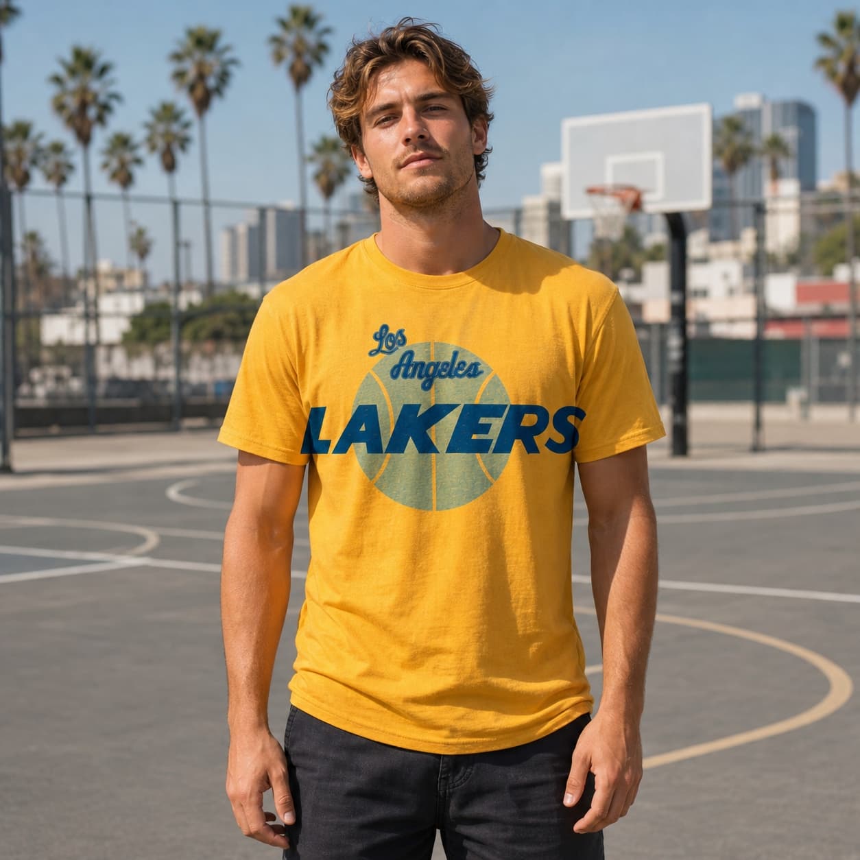Los Angeles Lakers Retro Basketball 1961 Shirt