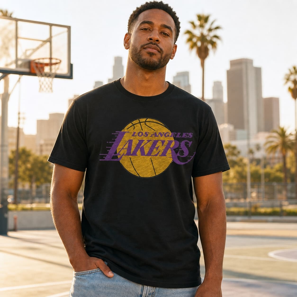 Los Angeles Lakers Retro Basketball 1972 Shirt