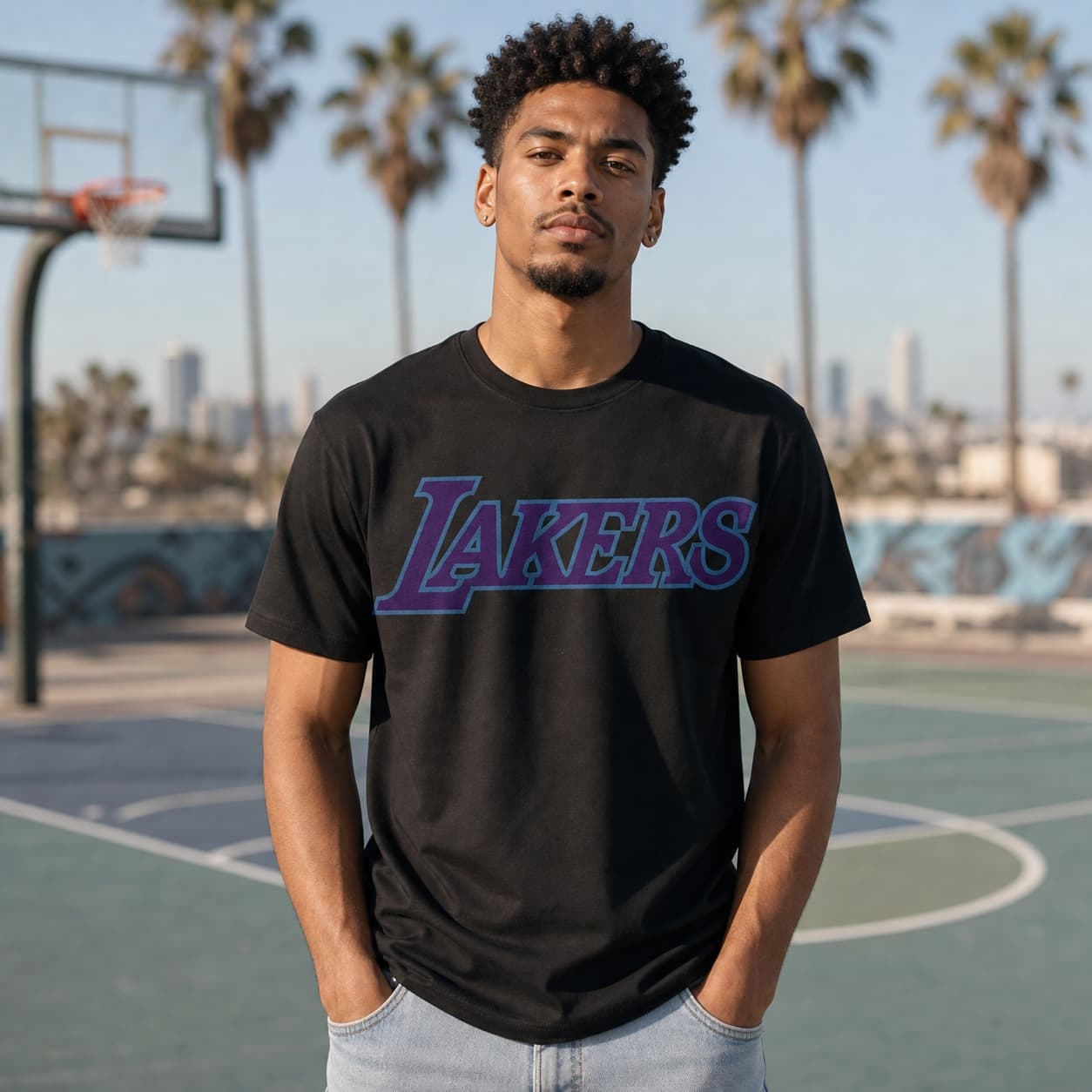 Los Angeles Lakers Retro Basketball 1975 Shirt
