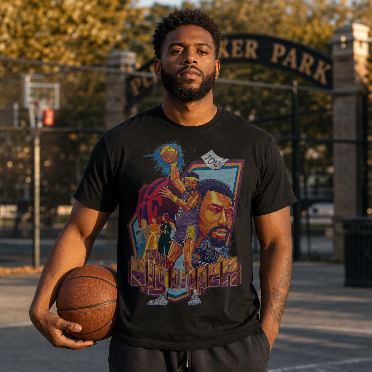 Los Angeles Lakers Retro Wilt Chamberlain Basketball 1972 Shirt