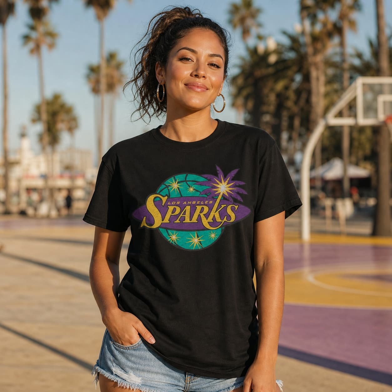 Los Angeles Sparks Retro Basketball 1997 Shirt