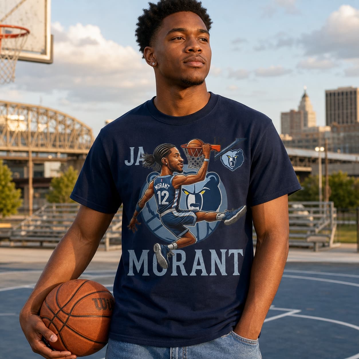 Memphis Grizzlies Ja Morant Exclusive Retro Basketball Shirt