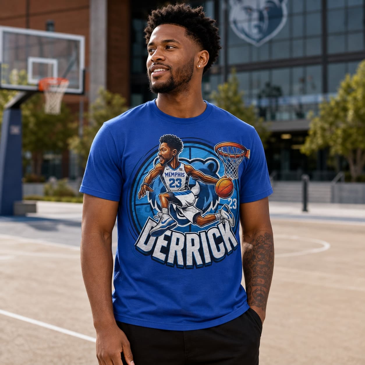 Memphis Tigers Derrick Rose Exclusive Retro March Madness Basketball Shirt
