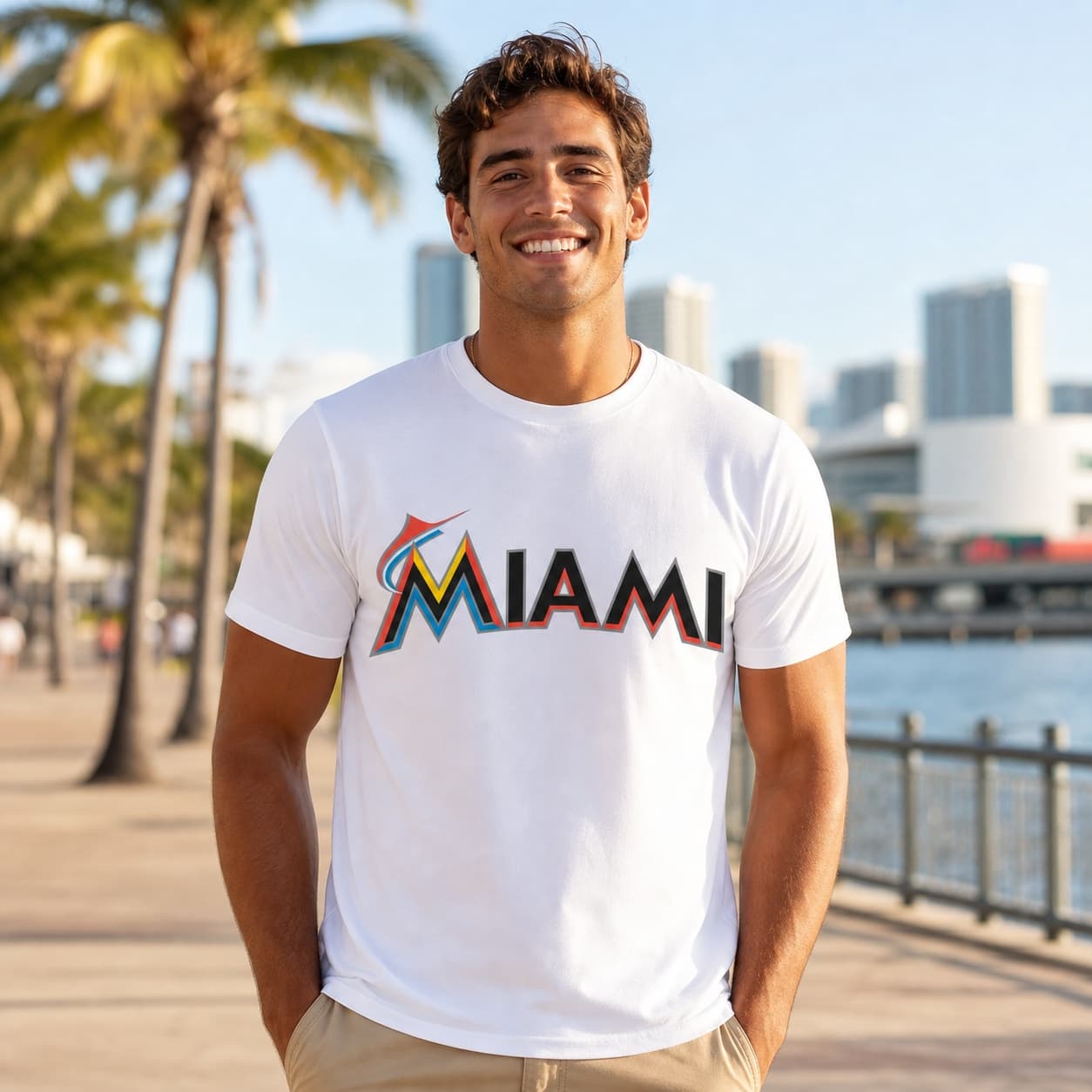 Miami Marlins Vintage Baseball 2010 Artwork Shirt