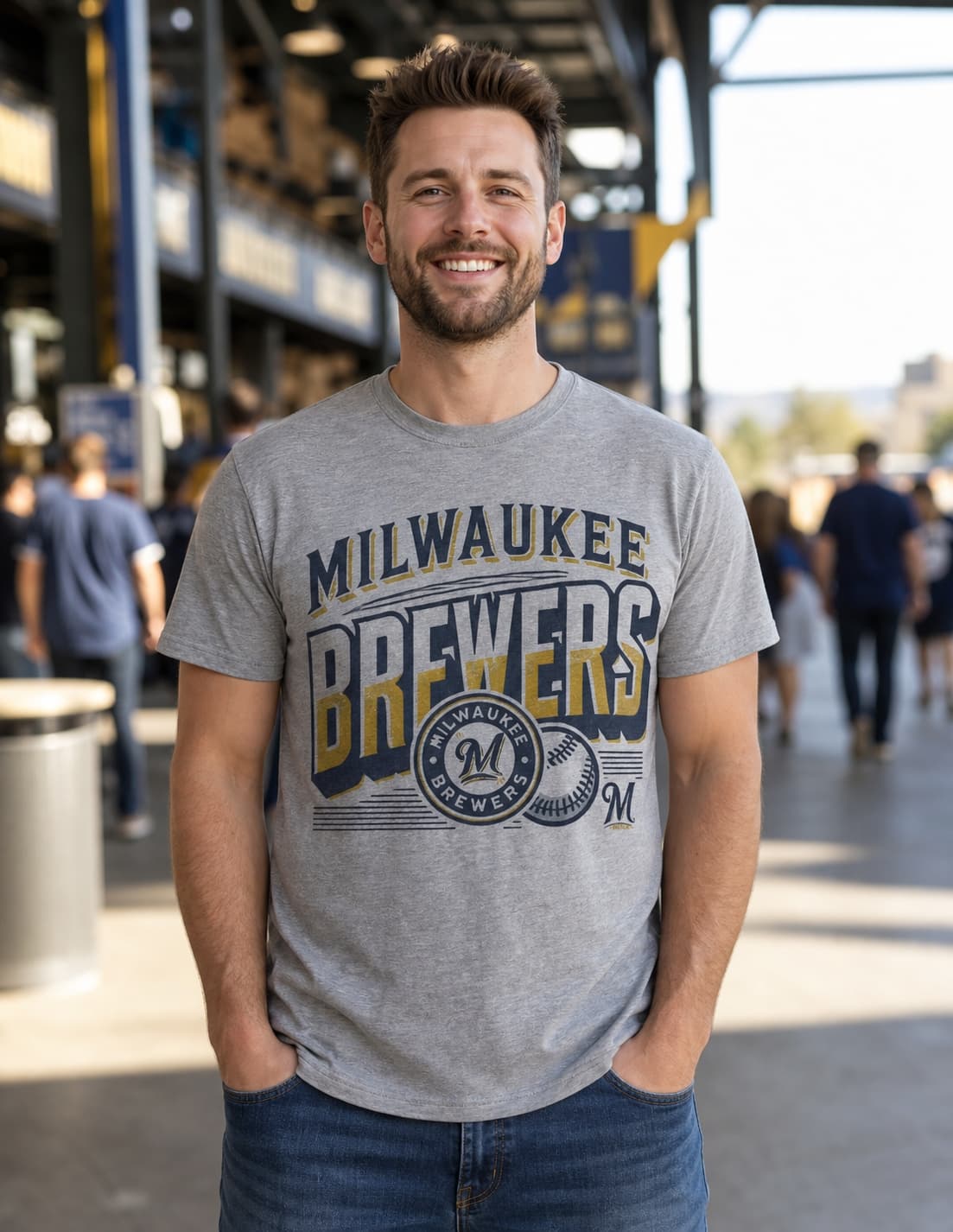 Milwaukee Brewers Exclusive Retro Baseball Team Artwork Shirt