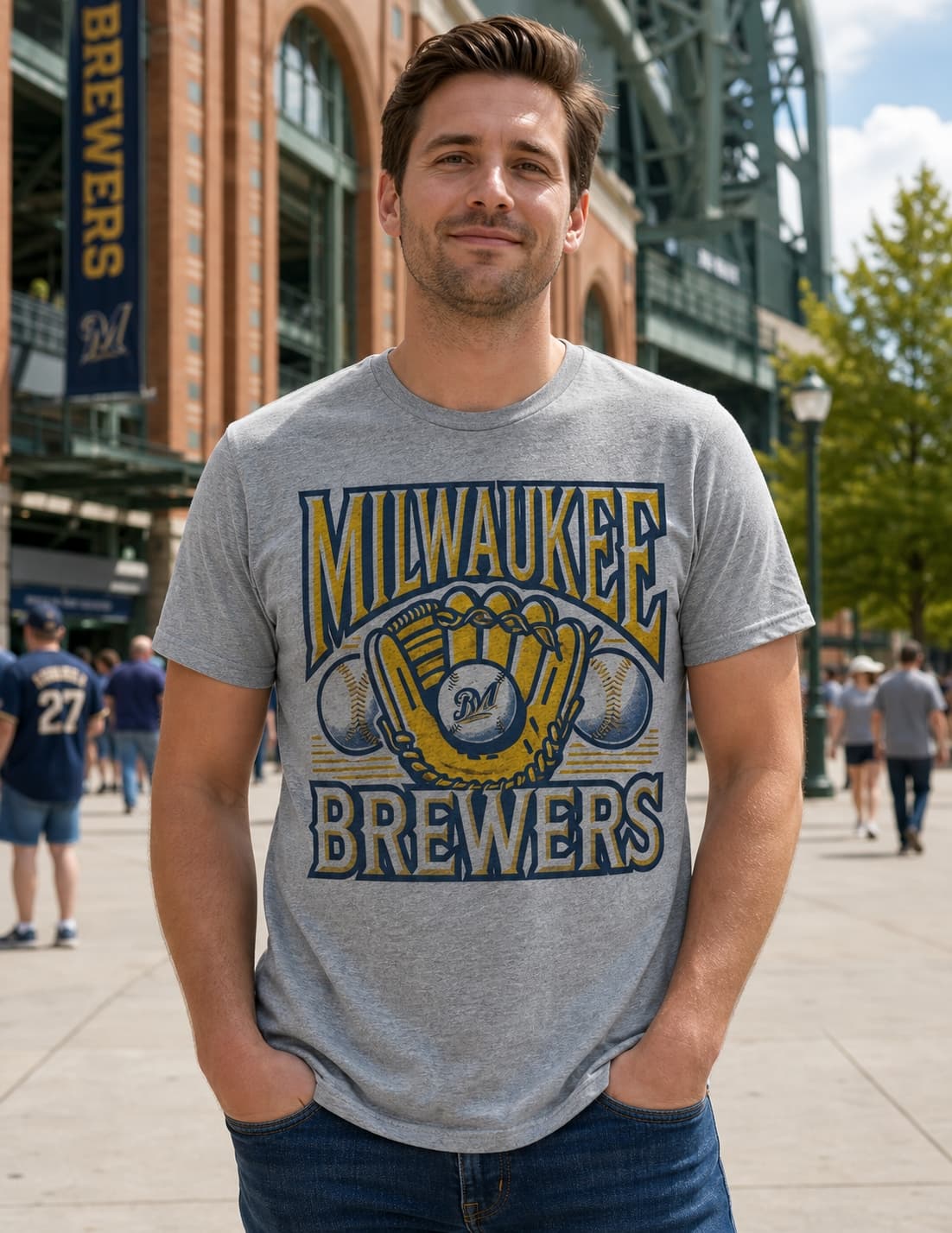 Milwaukee Brewers Exclusive Retro Baseball Team Logo Artwork Shirt