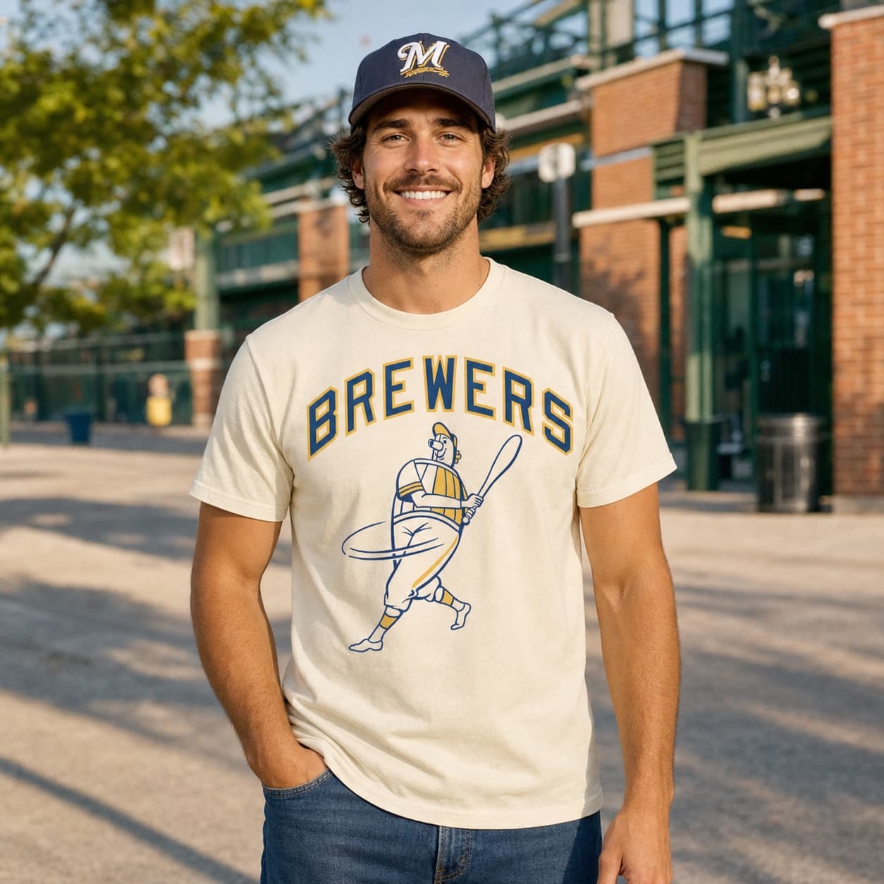 Milwaukee Brewers Retro Baseball 1975 Artwork Shirt