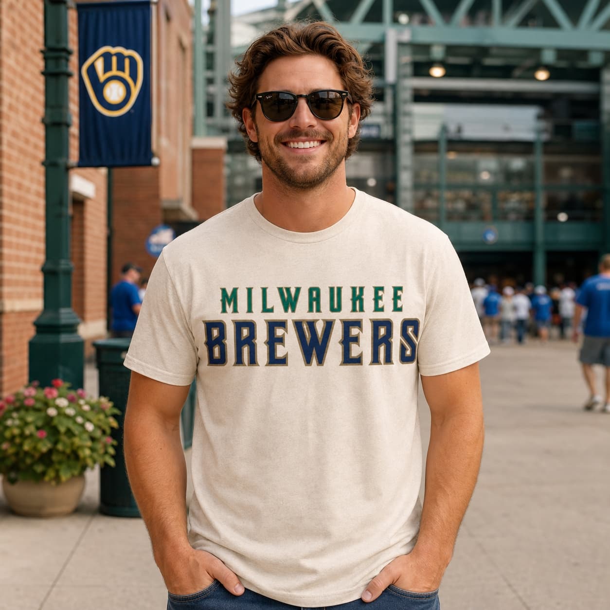 Milwaukee Brewers Retro Baseball 1996 Artwork Shirt