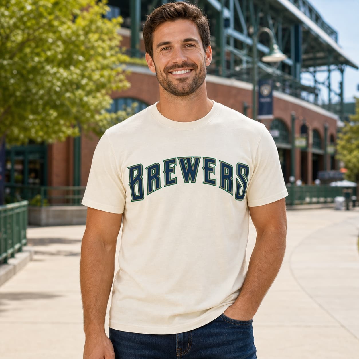 Milwaukee Brewers Retro Baseball 1997 Artwork Shirt