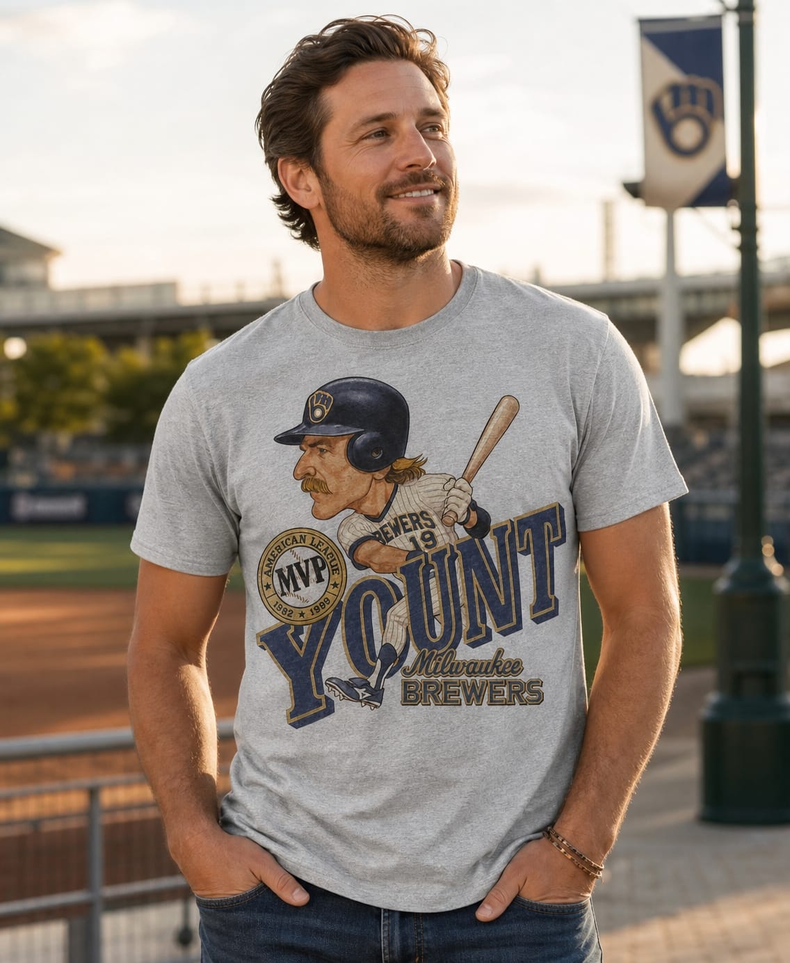 Milwaukee Brewers Robin Yount MVP Exclusive Retro Baseball 1989 Artwork Shirt
