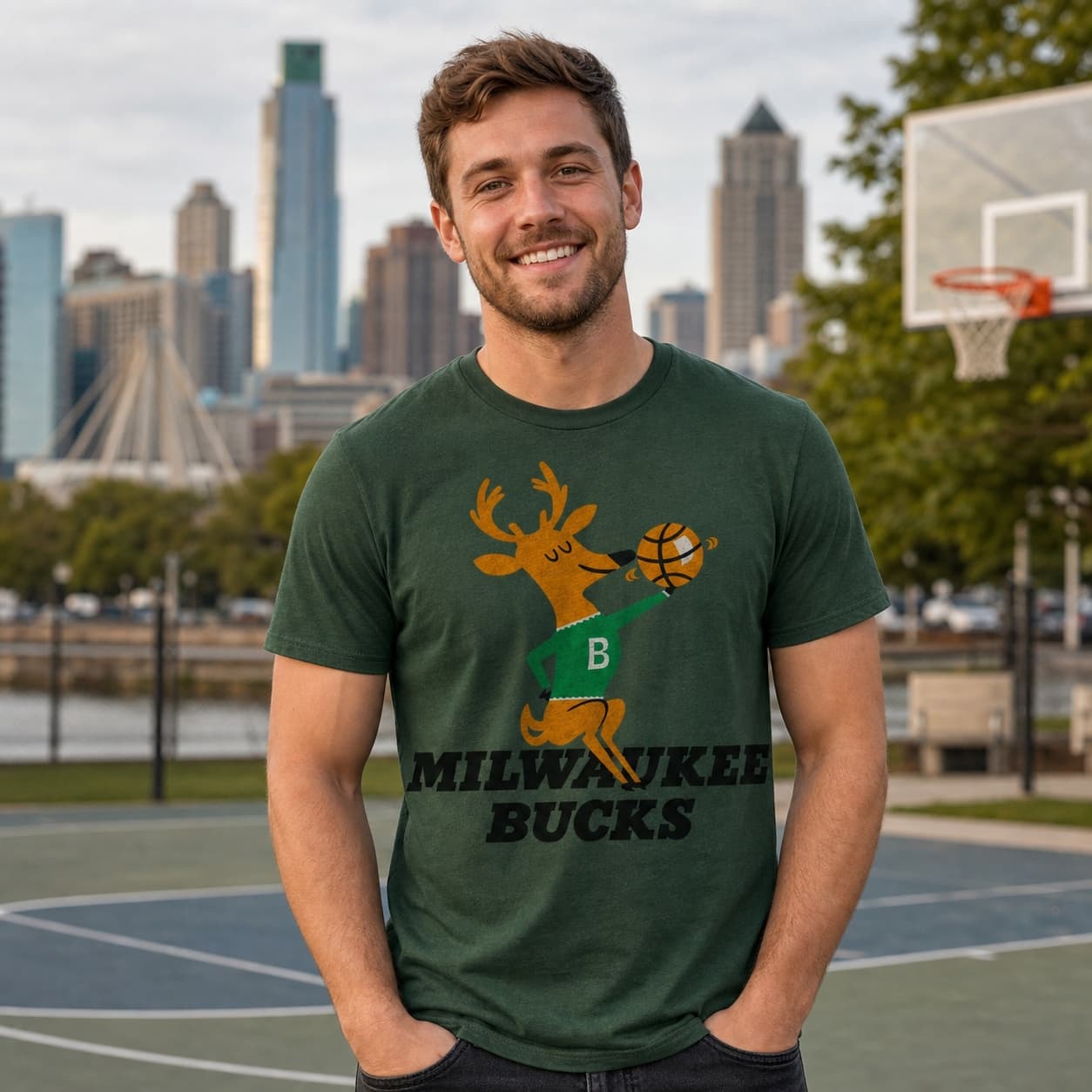 Milwaukee Bucks Retro Basketball 1968 Shirt