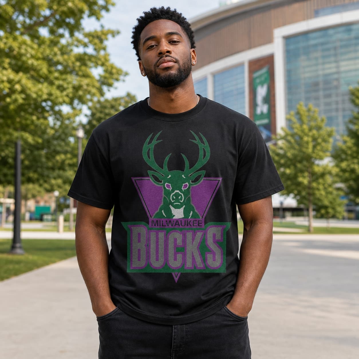Milwaukee Bucks Retro Basketball 1989 Shirt