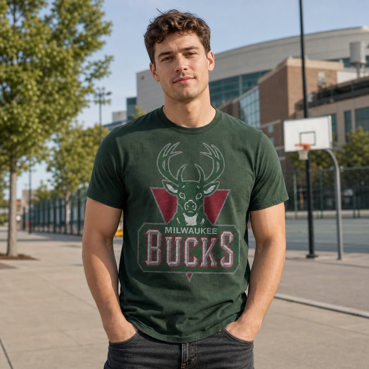 Milwaukee Bucks Retro Basketball 2006 Shirt