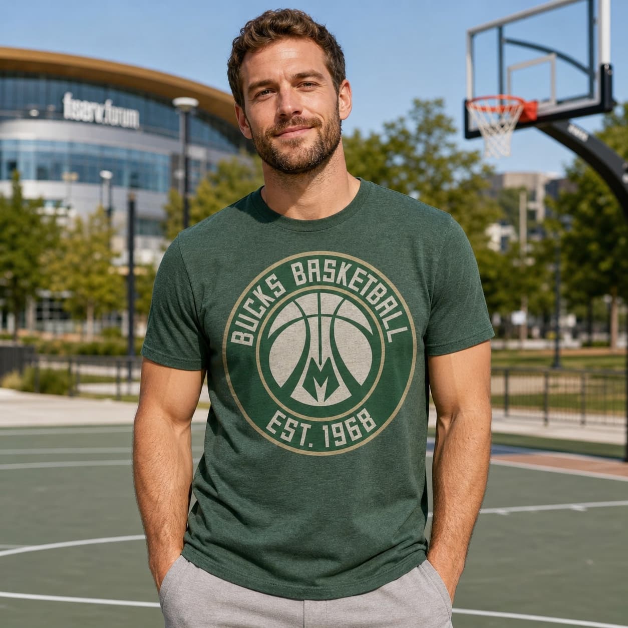 Milwaukee Bucks Retro Basketball Established 1968 Shirt