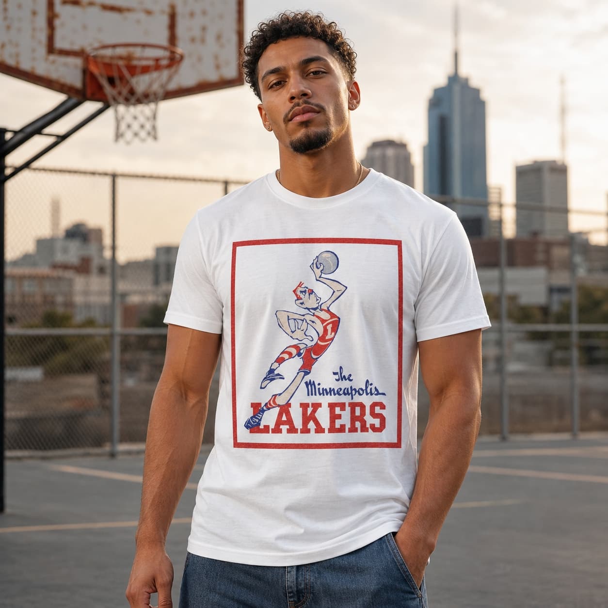 Minneapolis Lakers Retro Basketball 1948 Shirt